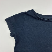 Load image into Gallery viewer, Girls Anko, navy cotton t-shirt/top, FUC, size 3,