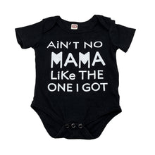 Load image into Gallery viewer, Unisex black, bodysuit/romper, GUC, size 00,