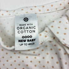 Load image into Gallery viewer, Unisex Target, stretch organic cotton zip coverall/romper, EUC, size 0000,