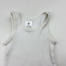 Load image into Gallery viewer, Unisex Target, ribbed organic cotton singlet top, GUC, size 000,