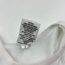 Load image into Gallery viewer, Unisex Target, ribbed organic cotton singlet top, GUC, size 000,