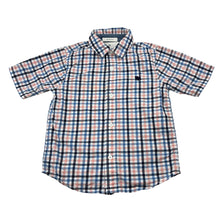 Load image into Gallery viewer, Boys Junior J, checked lightweight cotton short sleeve shirt, FUC, size 2-3,
