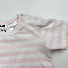 Load image into Gallery viewer, Girls Cotton On, striped stretchy romper, FUC, size 000,