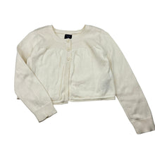 Load image into Gallery viewer, Girls Gap, knitted cotton cardigan, mark back left sleeve, FUC, size 3,