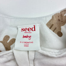 Load image into Gallery viewer, Unisex Seed, stretchy zip coverall/romper, rabbits, FUC, size 000,