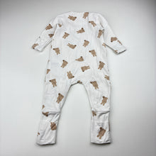 Load image into Gallery viewer, Unisex Seed, stretchy zip coverall/romper, rabbits, FUC, size 000,