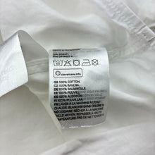 Load image into Gallery viewer, Boys H&amp;M, white cotton short sleeve shirt, FUC, size 1-2,