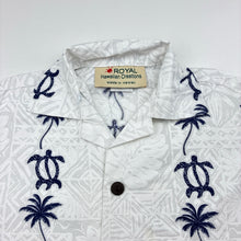 Load image into Gallery viewer, Boys Royal Hawaiian Creations, lightweight cotton short sleeve shirt, FUC, size 4,