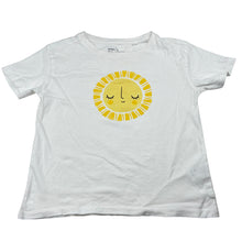 Load image into Gallery viewer, Girls Anko, white cotton t-shirt, sun, GUC, size 6,