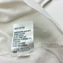 Load image into Gallery viewer, Girls Anko, white cotton t-shirt, sun, GUC, size 6,