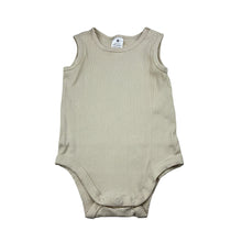 Load image into Gallery viewer, Unisex Target, ribbed organic cotton blend bodysuit/romper, GUC, size 1,