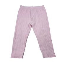 Load image into Gallery viewer, Girls Dymples, pink ribbed leggings elasticated, FUC, size 2,