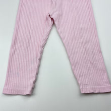 Load image into Gallery viewer, Girls Dymples, pink ribbed leggings elasticated, FUC, size 2,