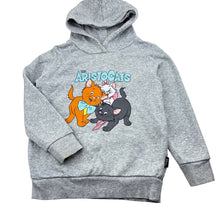Load image into Gallery viewer, Girls Disney, The Aristocats fleece lined hoodie sweater, light marks, FUC, size 7,