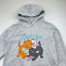 Load image into Gallery viewer, Girls Disney, The Aristocats fleece lined hoodie sweater, light marks, FUC, size 7,