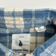 Load image into Gallery viewer, Boys Country Road, thick flannel cotton long sleeve shirt, light mark on front, FUC, size 3,
