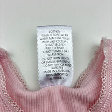 Load image into Gallery viewer, Girls Target, pink ribbed cotton singlet top, GUC, size 00,