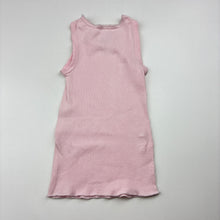 Load image into Gallery viewer, Girls Target, pink ribbed cotton singlet top, GUC, size 00,