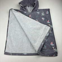 Load image into Gallery viewer, Unisex Cotton On, cotton hooded towel/beach cover, GUC, size 1-2,
