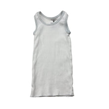 Load image into Gallery viewer, Unisex Target, white ribbed cotton singlet top, GUC, size 0000,