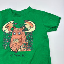 Load image into Gallery viewer, Unisex Quality Goods, green cotton t-shirt, moose, EUC, size 4,