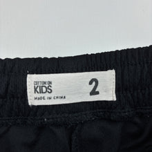 Load image into Gallery viewer, Unisex Cotton On, black sports style shorts elasticated, GUC, size 2,