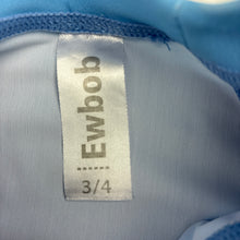 Load image into Gallery viewer, Unisex EwBob, short sleeve rashie/swim top, GUC, size 3-4,