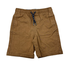 Load image into Gallery viewer, Boys Anko, brown stretch cotton shorts elasticated, FUC, size 6,