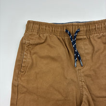 Load image into Gallery viewer, Boys Anko, brown stretch cotton shorts elasticated, FUC, size 6,