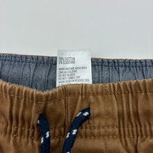 Load image into Gallery viewer, Boys Anko, brown stretch cotton shorts elasticated, FUC, size 6,