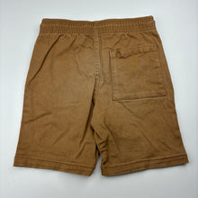 Load image into Gallery viewer, Boys Anko, brown stretch cotton shorts elasticated, FUC, size 6,