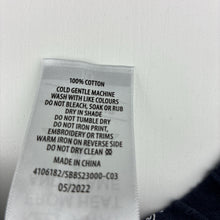 Load image into Gallery viewer, Boys Bauhaus, navy cotton pyjama shorts elasticated, EUC, size 10,