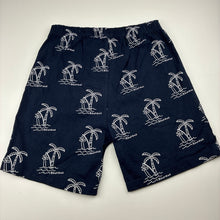 Load image into Gallery viewer, Boys Bauhaus, navy cotton pyjama shorts elasticated, EUC, size 10,