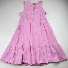 Load image into Gallery viewer, Girls KID, pink viscose/linen summer dress, GUC, size 2, L: 62cm