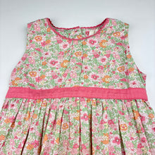 Load image into Gallery viewer, Girls OshKosh, floral cotton dress, wash fade, FUC, size 3, L: 50cm