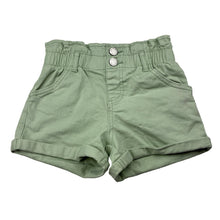 Load image into Gallery viewer, Girls 1964 Denim Co, green stretch cotton shorts elasticated, FUC, size 5,