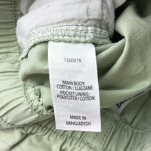 Load image into Gallery viewer, Girls 1964 Denim Co, green stretch cotton shorts elasticated, FUC, size 5,