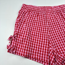 Load image into Gallery viewer, Girls Mango, checked lightweight cotton shorts elasticated, FUC, size 9,