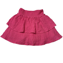 Load image into Gallery viewer, Girls Target, stretchy crinkle tiered skirt elasticated, GUC, size 7,