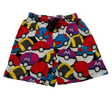 Load image into Gallery viewer, Unisex Peter Alexander, Pokemon cotton pyjama shorts, elasticated, wash fade, FUC, size 8,