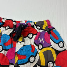 Load image into Gallery viewer, Unisex Peter Alexander, Pokemon cotton pyjama shorts, elasticated, wash fade, FUC, size 8,