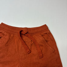 Load image into Gallery viewer, Boys Target, rust cotton shorts elasticated, EUC, size 7,