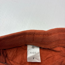 Load image into Gallery viewer, Boys Target, rust cotton shorts elasticated, EUC, size 7,