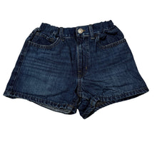 Load image into Gallery viewer, Girls Uniqlo, blue denim jean shorts adjustable, GUC, size 5-6,