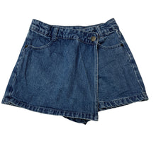 Load image into Gallery viewer, Girls Eve Girl, denim shorts/skort adjustable, GUC, size 10,