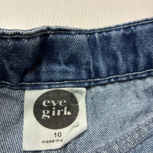 Load image into Gallery viewer, Girls Eve Girl, denim shorts/skort adjustable, GUC, size 10,