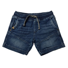 Load image into Gallery viewer, Boys Target, stretch knit denim shorts elasticated, GUC, size 3,