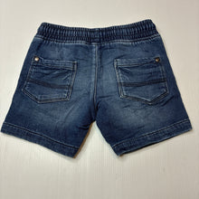 Load image into Gallery viewer, Boys Target, stretch knit denim shorts elasticated, GUC, size 3,