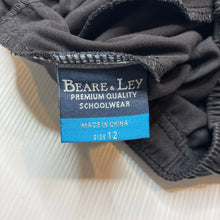 Load image into Gallery viewer, Boys BEARE &amp; LEY, black school shorts elasticated, EUC, size 12,