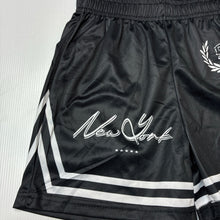 Load image into Gallery viewer, Unisex black, lightweight shorts elasticated, EUC, size 10,